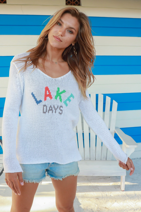 Lake Days V-Neck Sweater