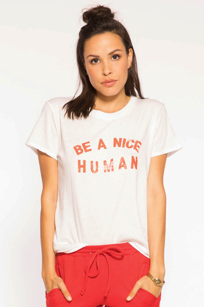 Be A Nice Human Loose Tee – Stevie Sister