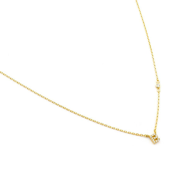 CZ Initial Necklace - Stevie Sister