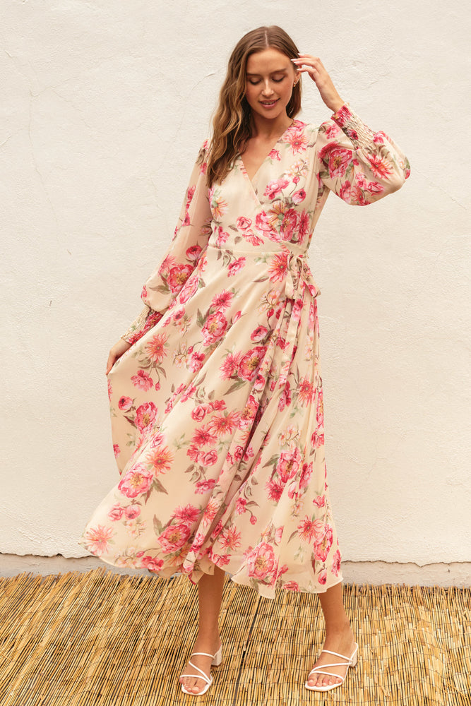 MG Fiona Floral Wrap Dress