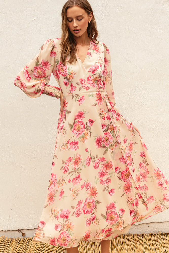 MG Fiona Floral Wrap Dress