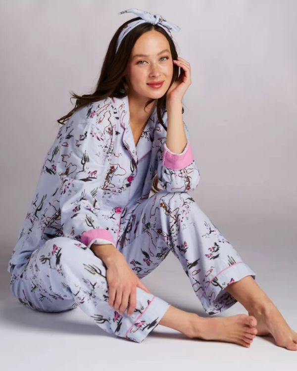 PJ Set Flannels Blue Whisper