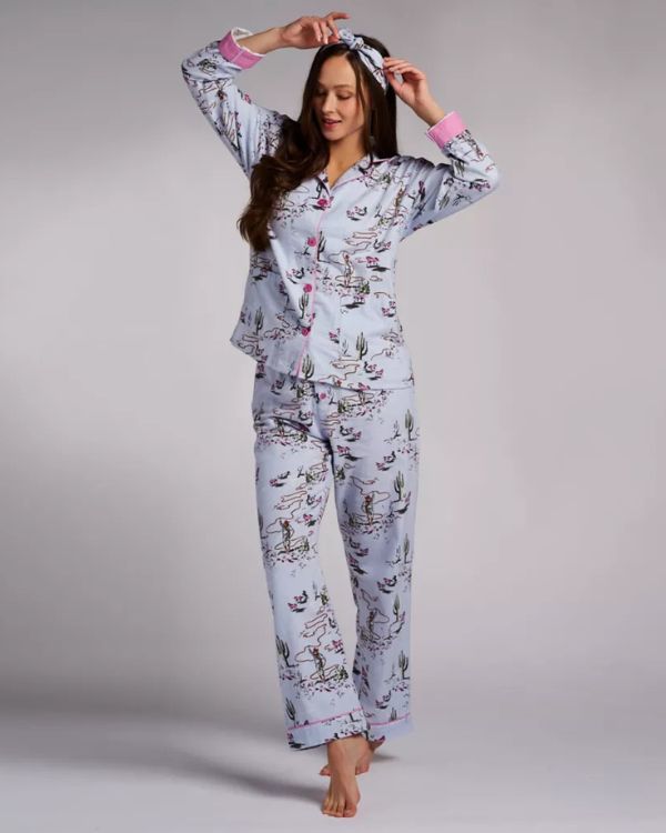 PJ Set Flannels Blue Whisper