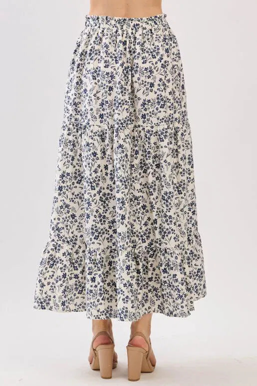 Veronica Tiered Midi Skirt