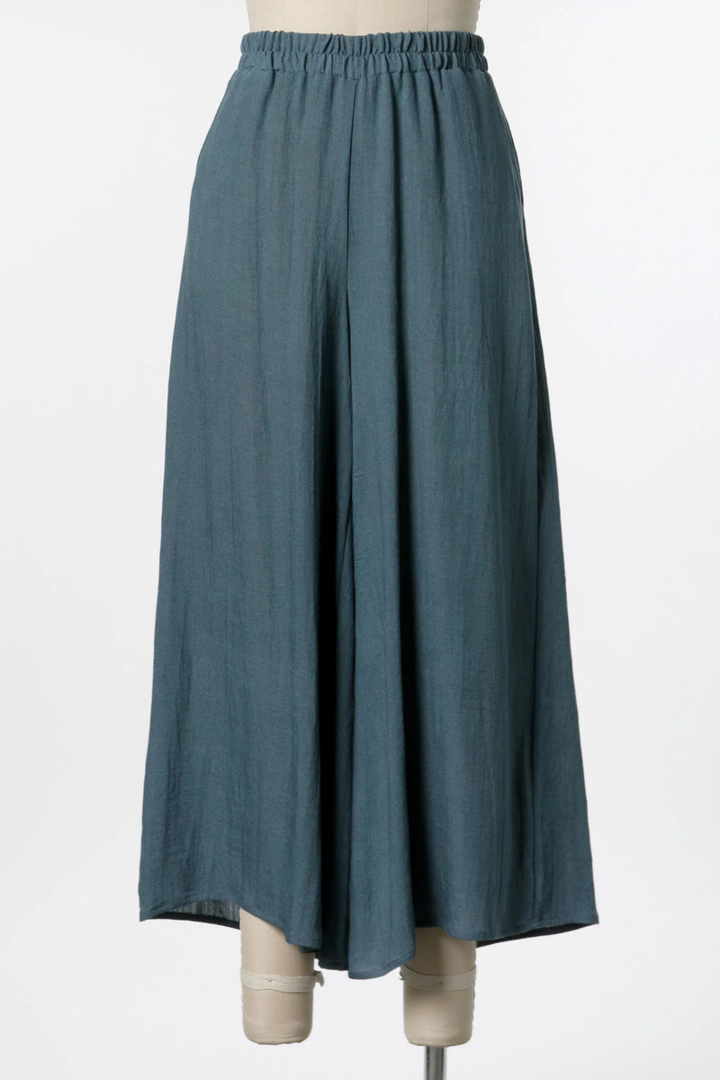 Brenda Woven Wide Leg Pant Dark Slate
