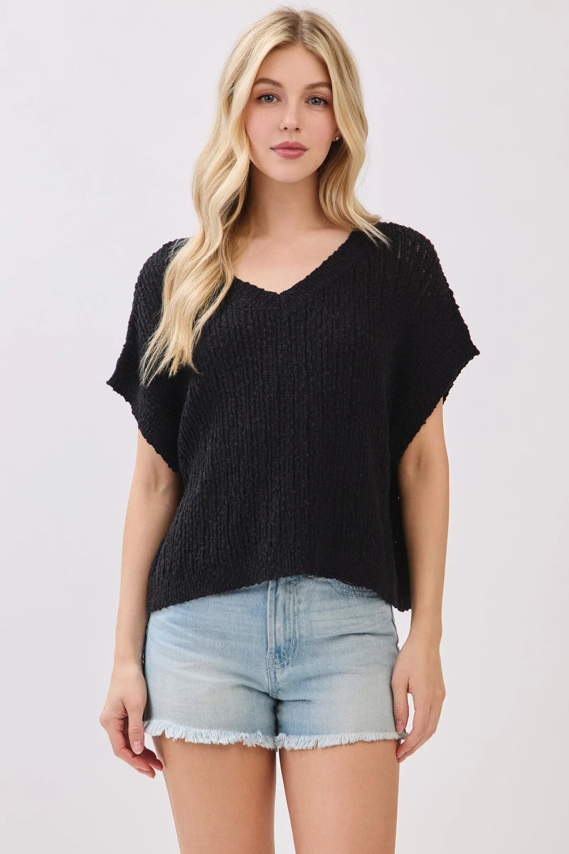 Ladder Sweater Black