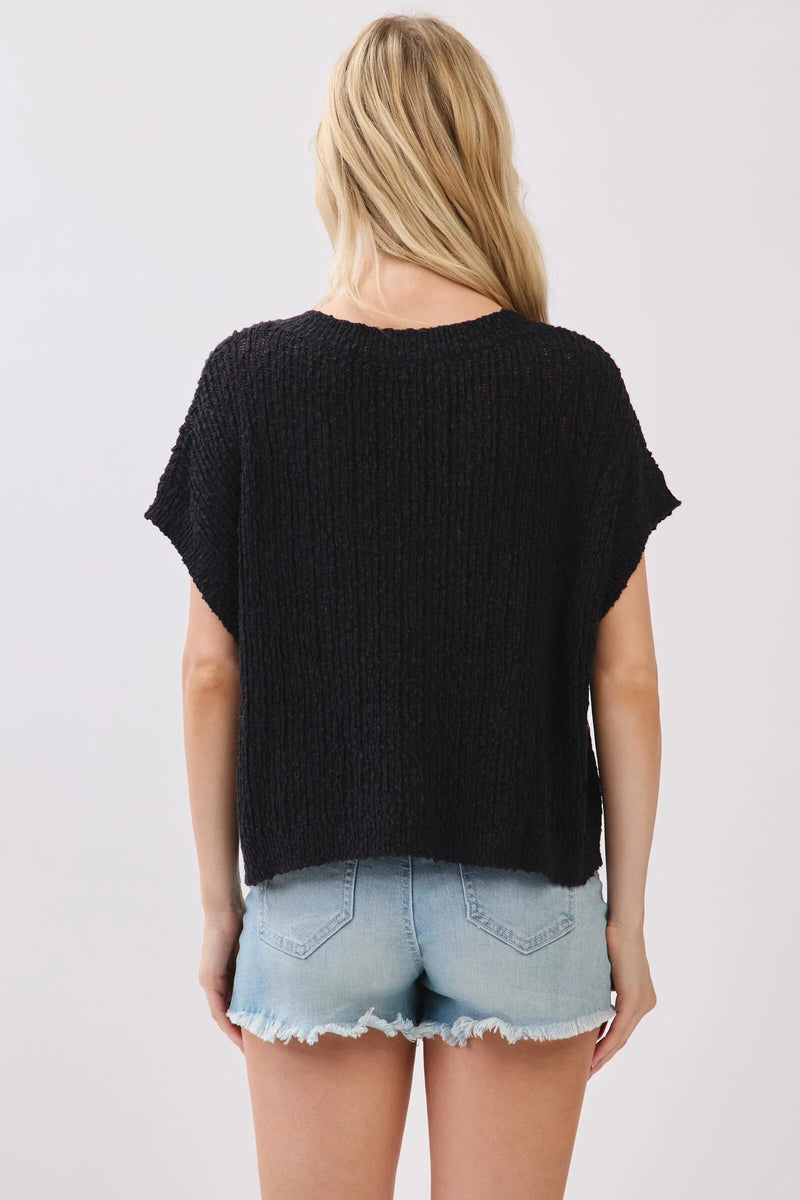 Ladder Sweater Black
