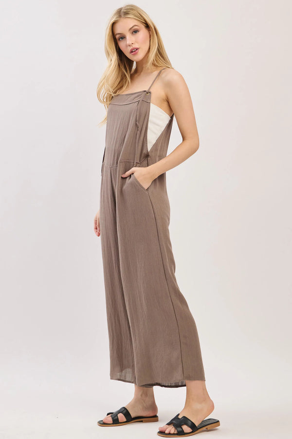 New Mia Jumpsuit Walnut Gray