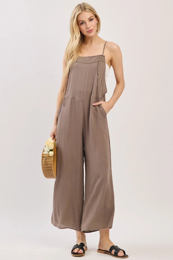 New Mia Jumpsuit Walnut Gray
