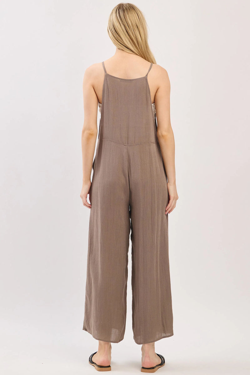 New Mia Jumpsuit Walnut Gray