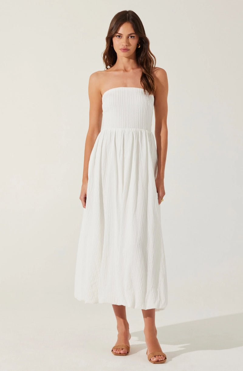 ASR Strapless Linen Dress