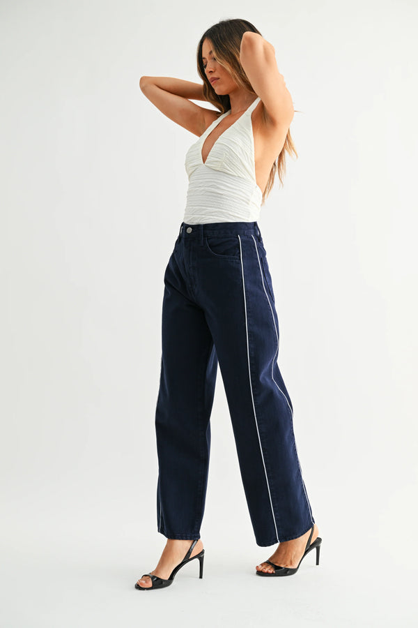 Barrel Jean Twist Navy