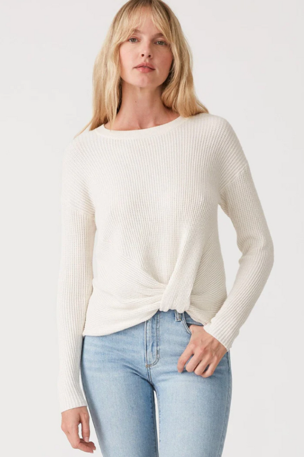 L/S Sweater With Front Knot Detail