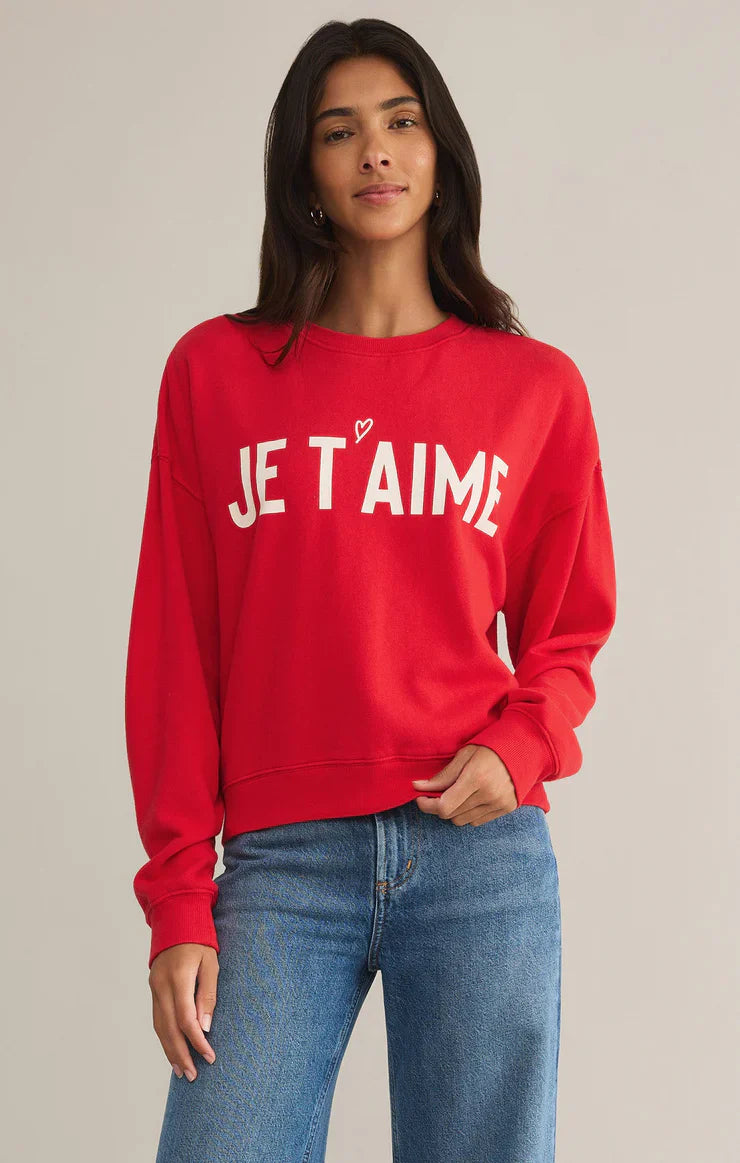 First Date Sweatshirt Cherry