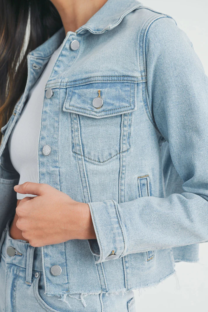 Francine Frayed Hem Jacket