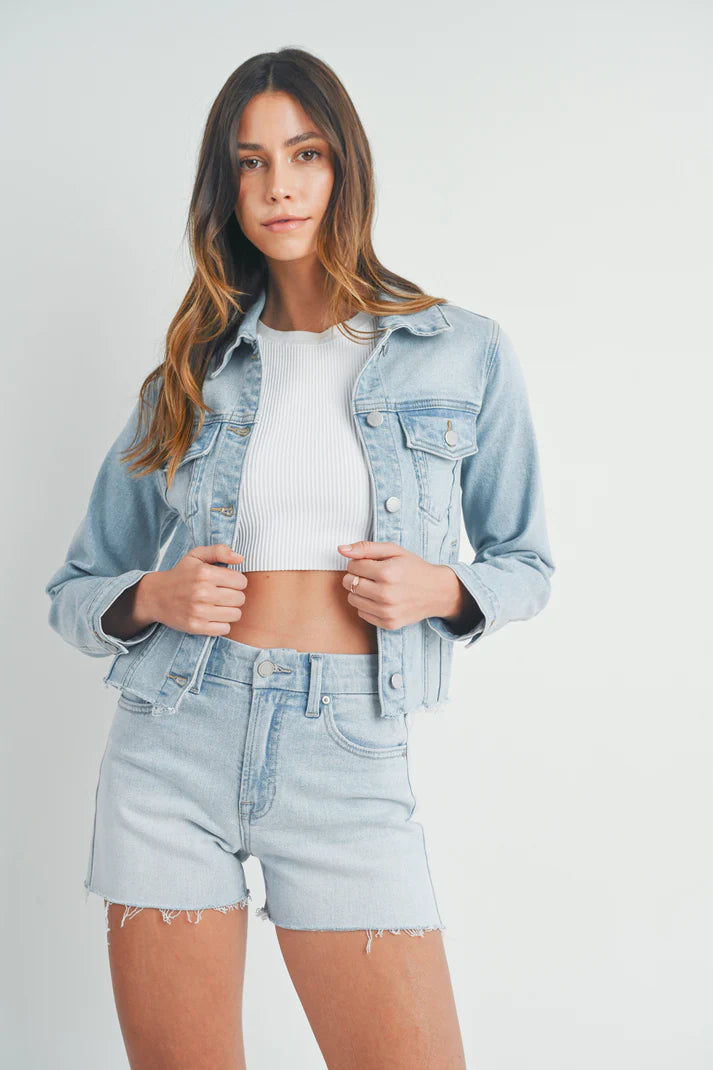 Francine Frayed Hem Jacket