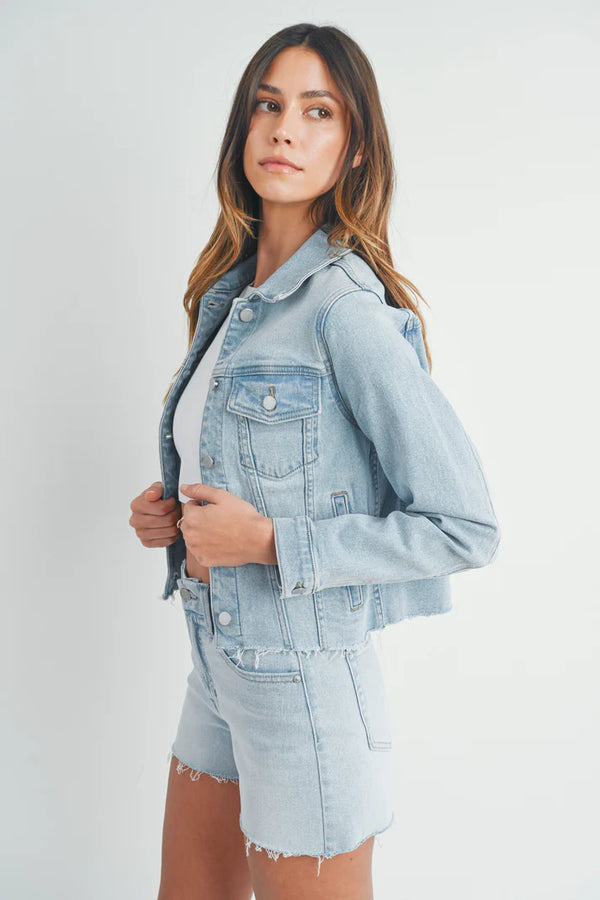 Francine Frayed Hem Jacket