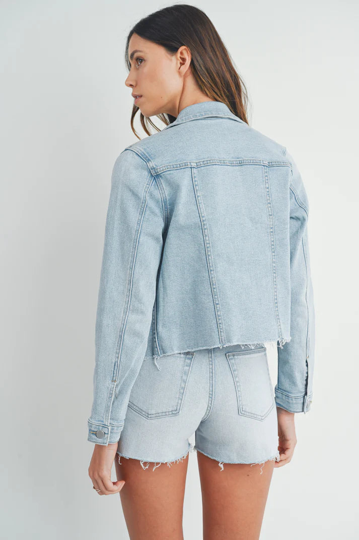 Francine Frayed Hem Jacket