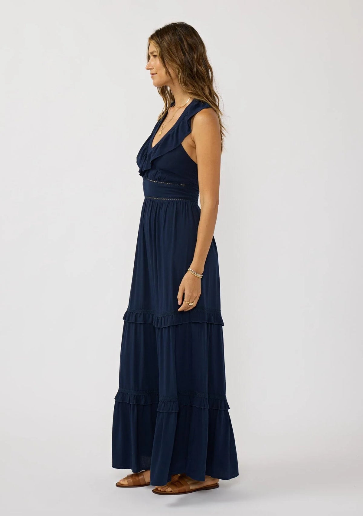 Josie Lace Trim Maxi Dress Stevie Sister Josie Lace Trim Maxi Dress Stevie Sister