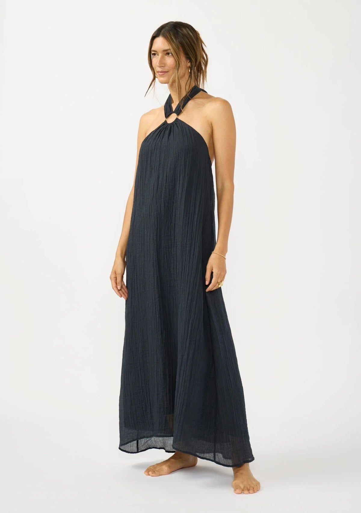hayley halter dress Hayley Halter Knit Maxi Dress / Seafoam | MESHKI