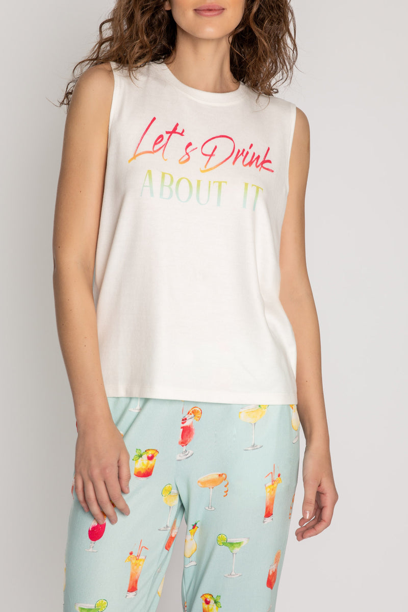 Let's Drink About It Graphic Tank