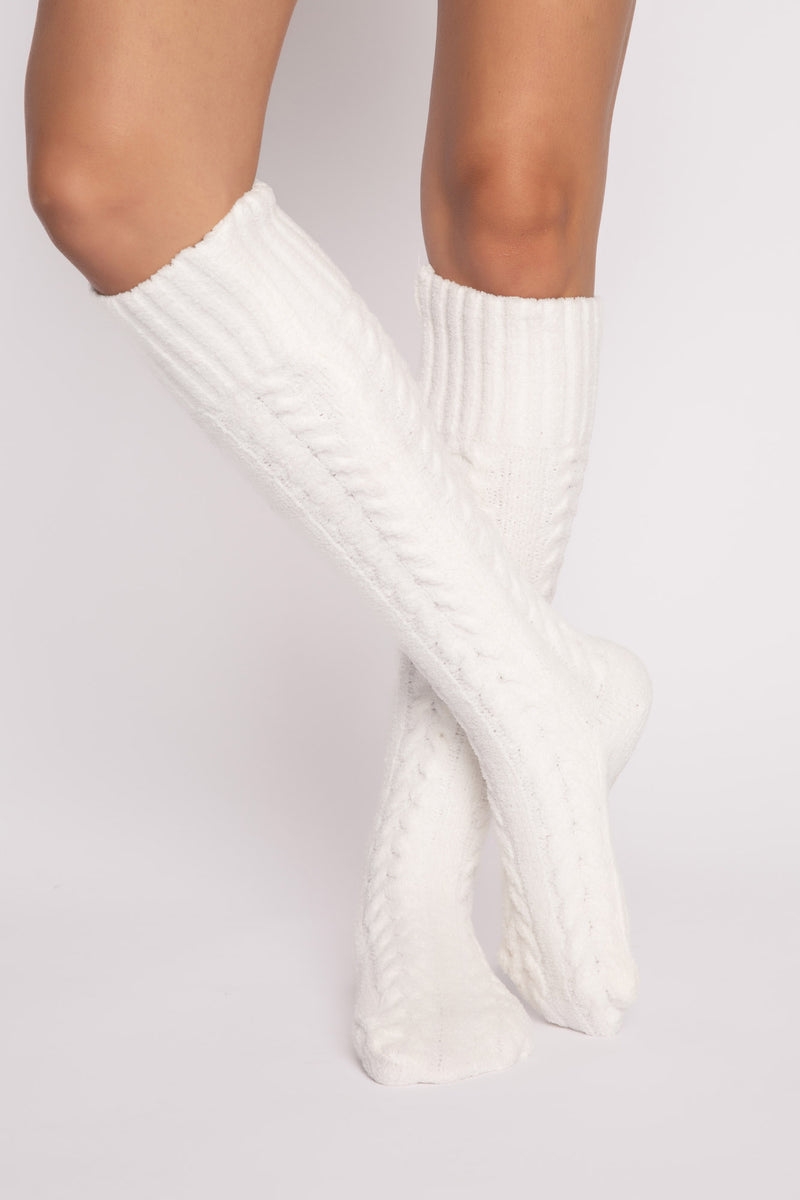 Cozy In Cable Sock
