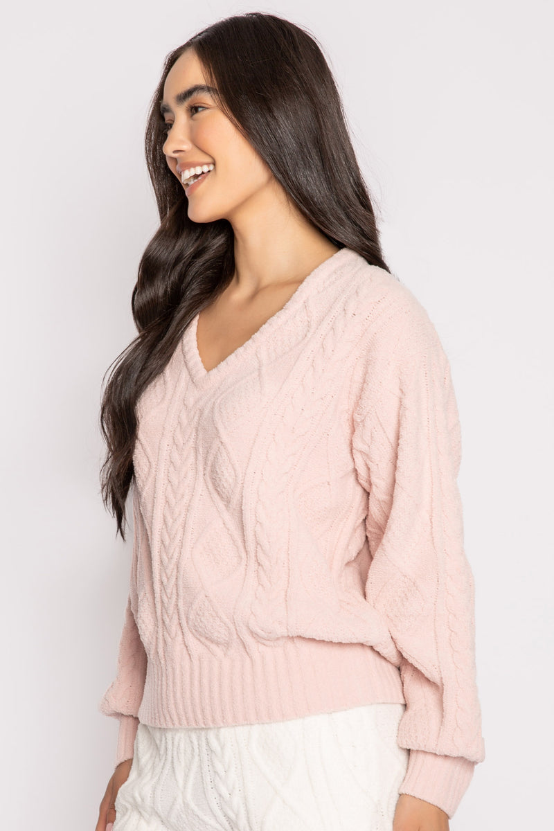 Cozy In Cable Long Sleeve Top