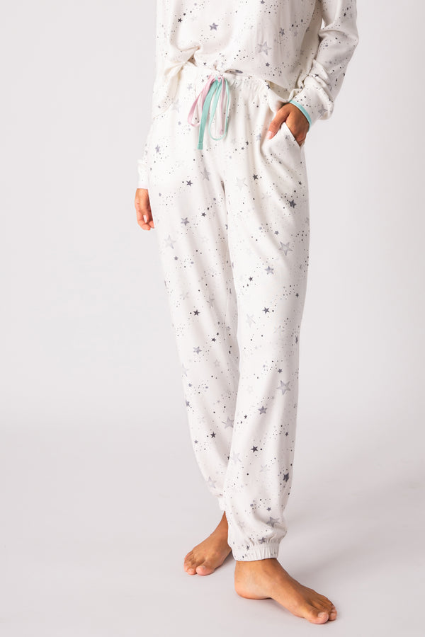 PJ Salvage Reindeer Velour Thermal Pajama Pants