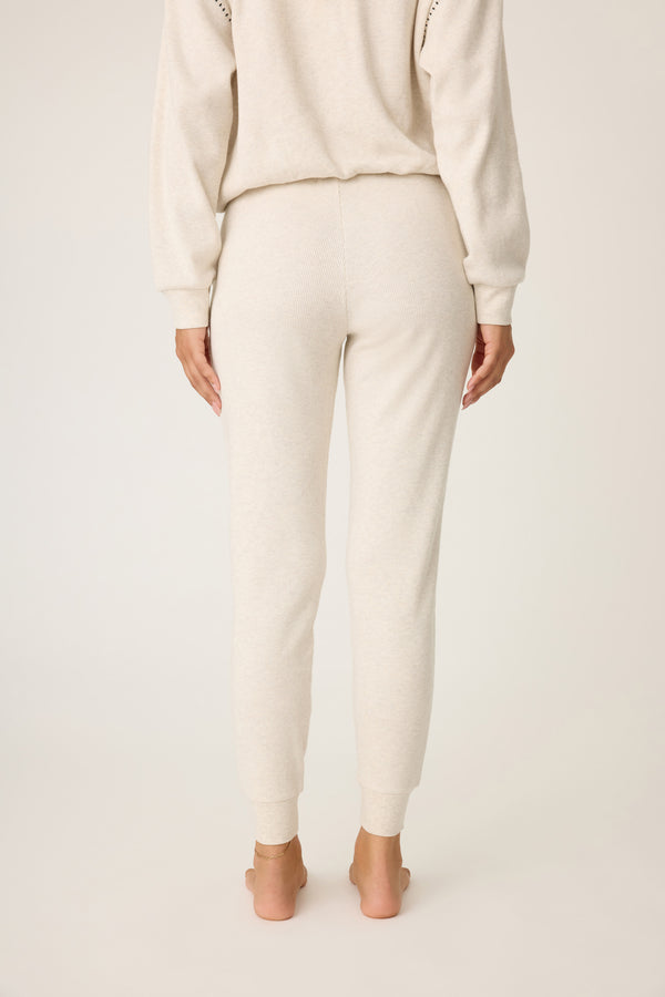 BND Pant Cross Stitch Light Oatmeal