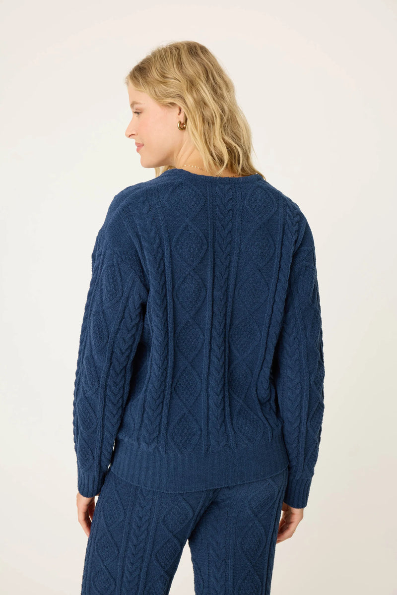 L/S Top Chenille Cable Knit