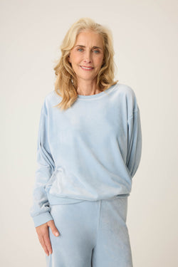 L/S Top Spread Love Bluestone