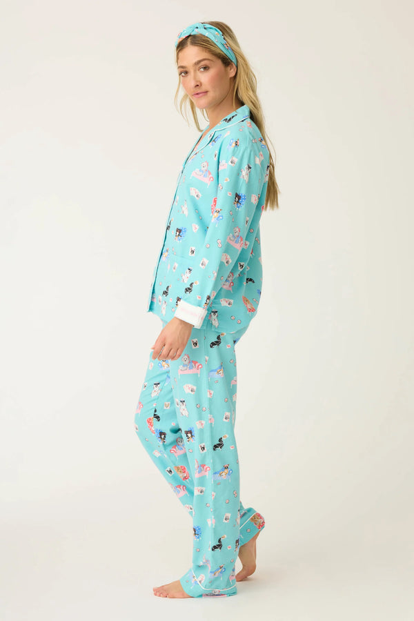 PJ Flannel Set Turquoise