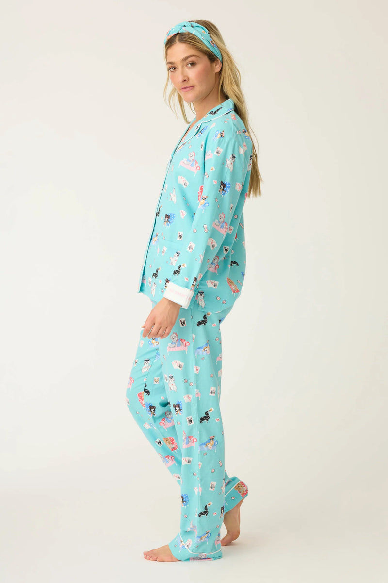 PJ Flannel Set Turquoise