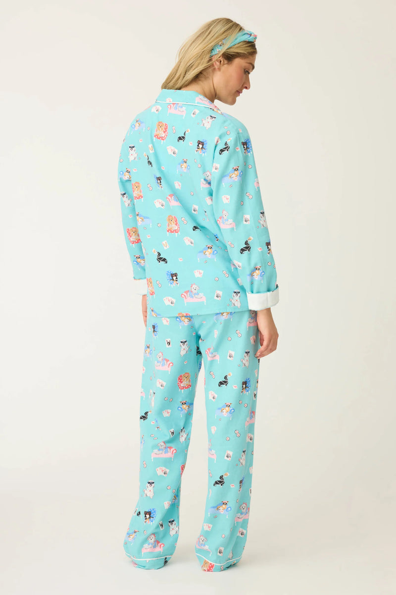 PJ Flannel Set Turquoise