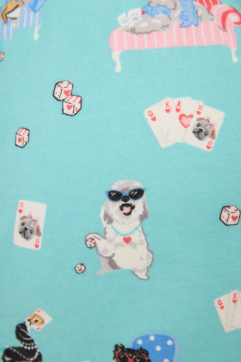 Short Flannels Turquoise