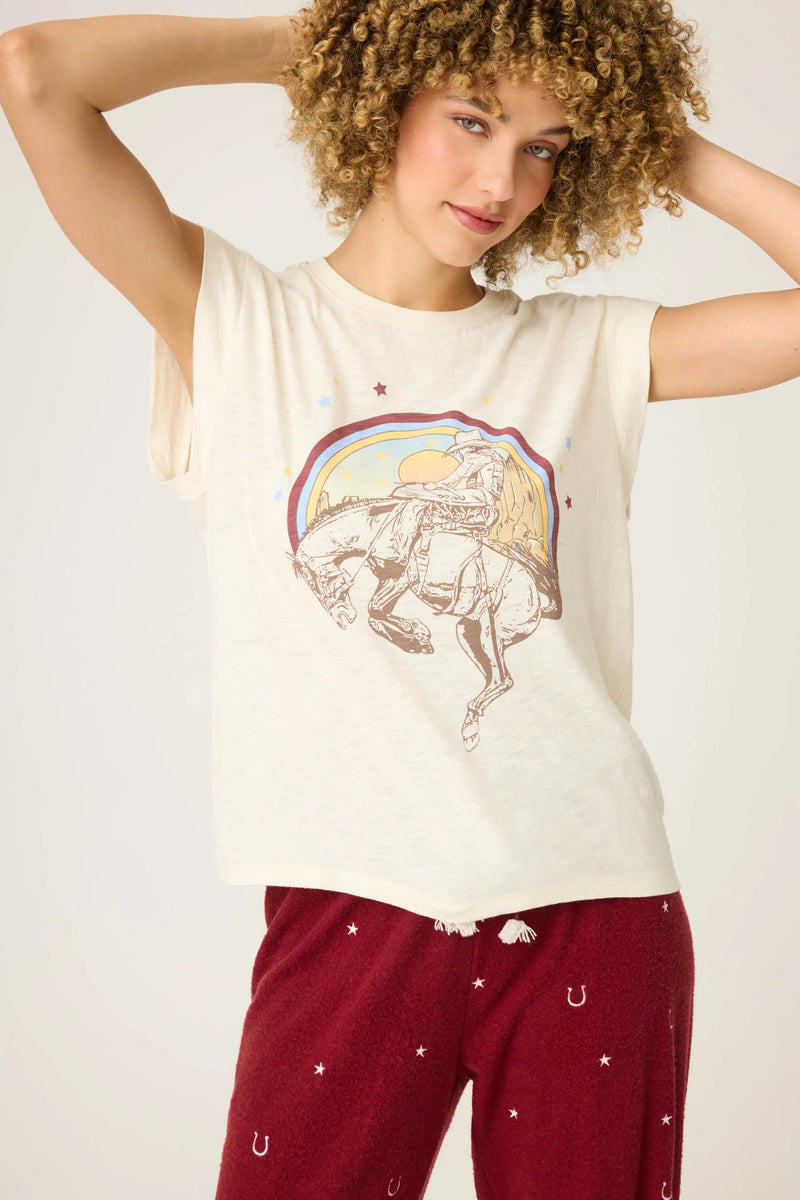 S/S TEE HOLD YOUR HORSES