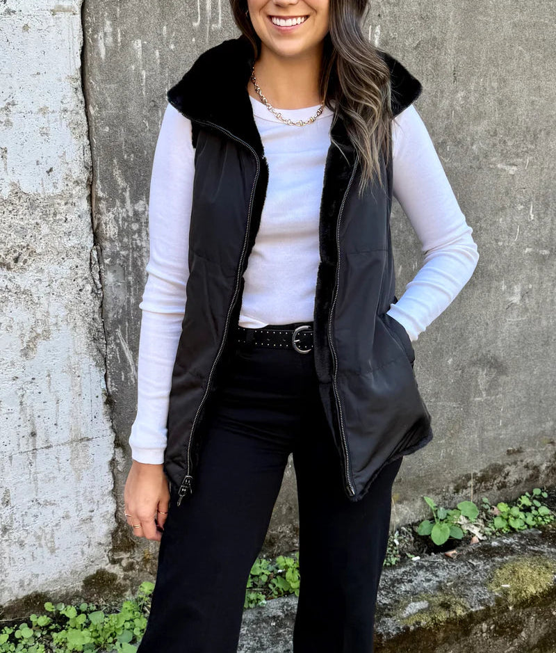 Dylan Reversible Fur Vest
