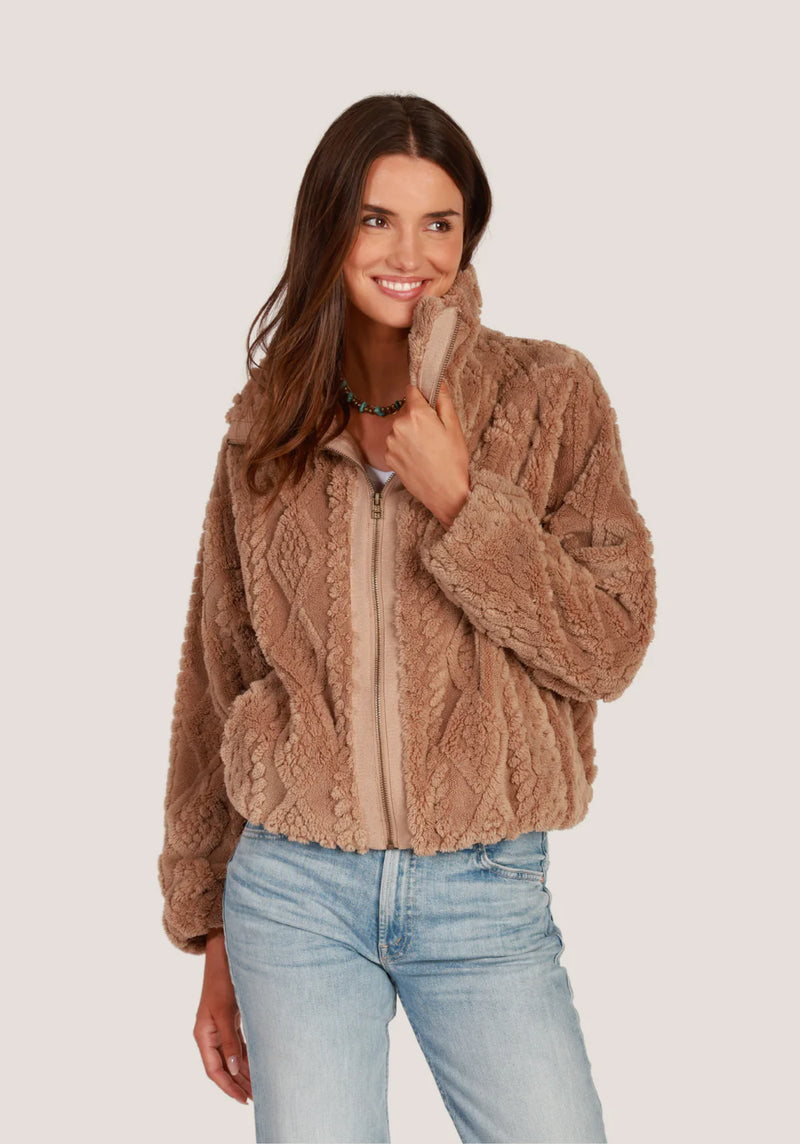 So Cozy Cable Jacket Natural