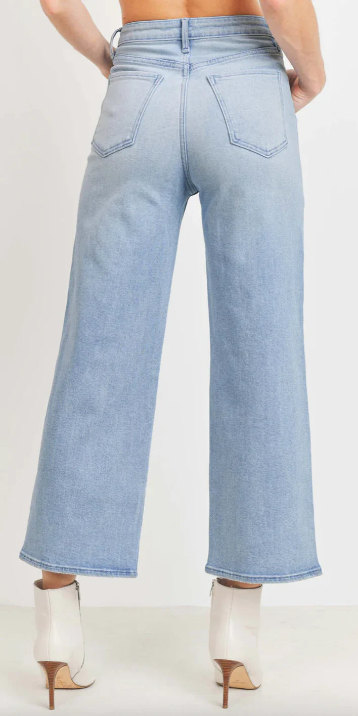 JBD HR CARGO POCKET WIDE LEG light denim