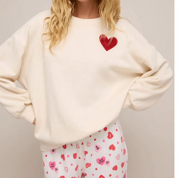 Oversized Heart Sweatshirt