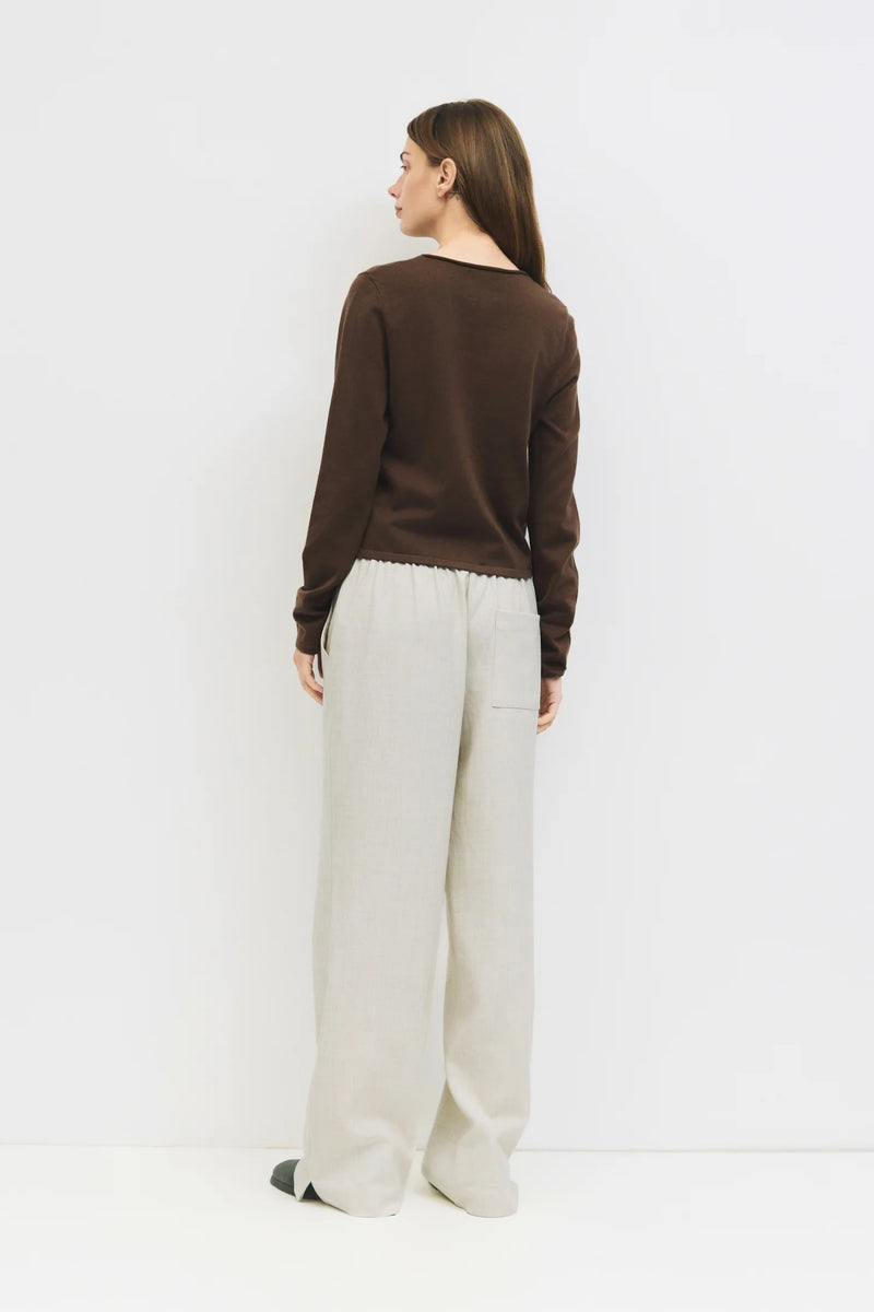 The Stella Cardigan Brown