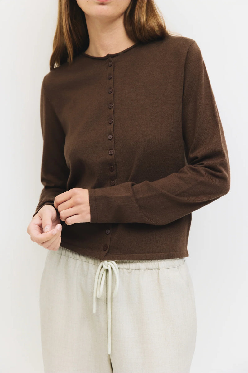 The Stella Cardigan Brown