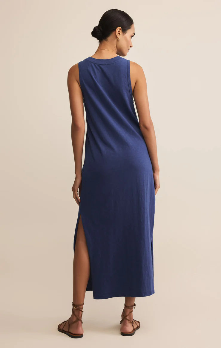Palisades Midi Dress Yacht Blue