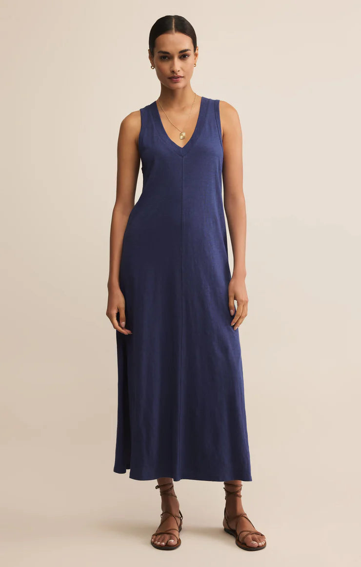 Palisades Midi Dress Yacht Blue