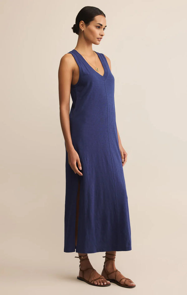 Palisades Midi Dress Yacht Blue