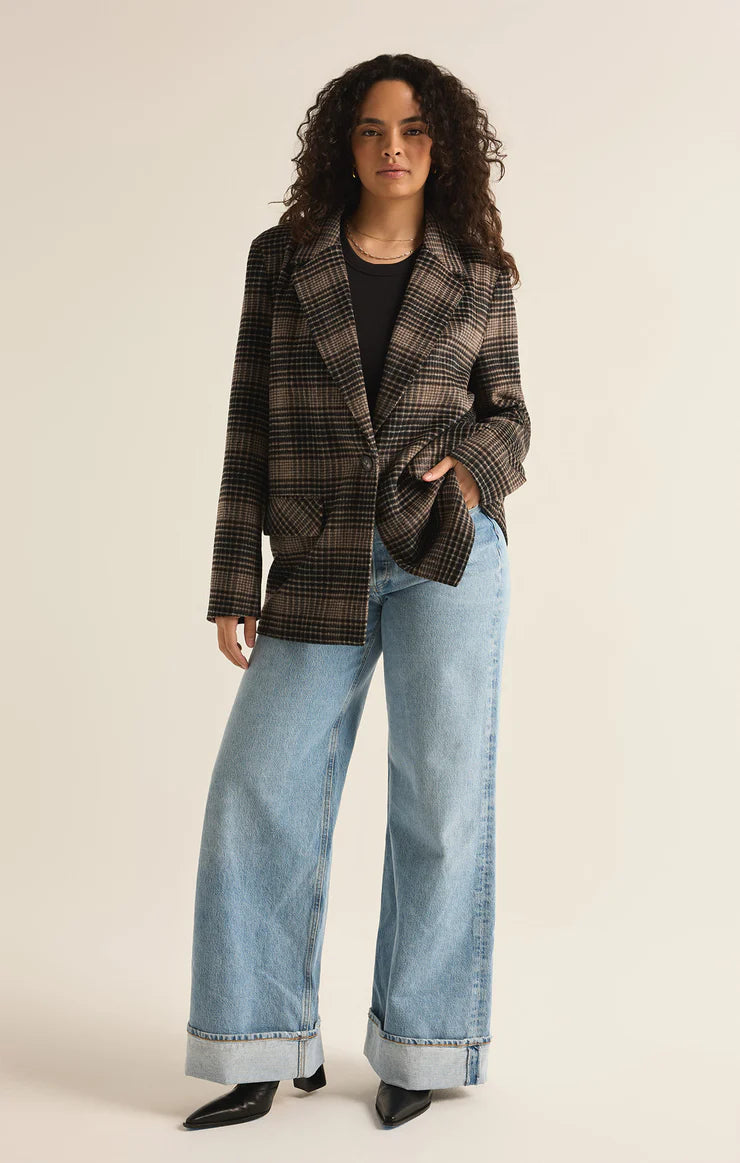 Kingston Relaxed Plaid Blazer