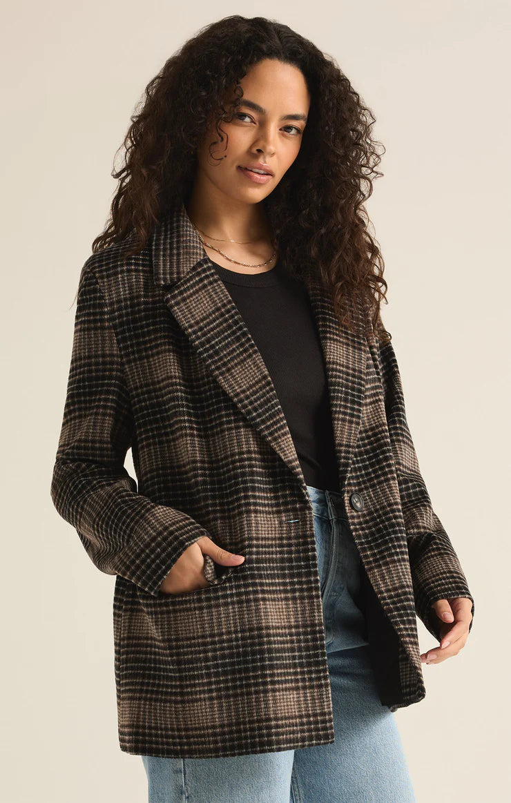 Kingston Relaxed Plaid Blazer