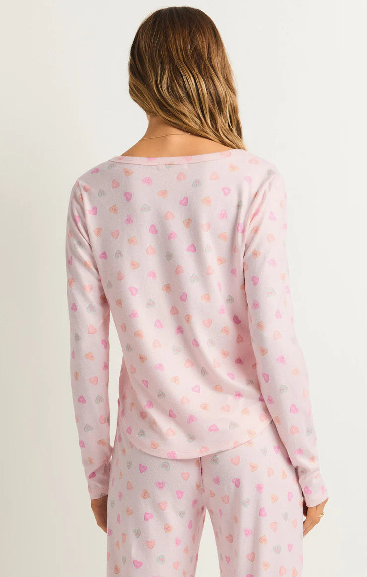 Candy Hearts Long Sleeve Top