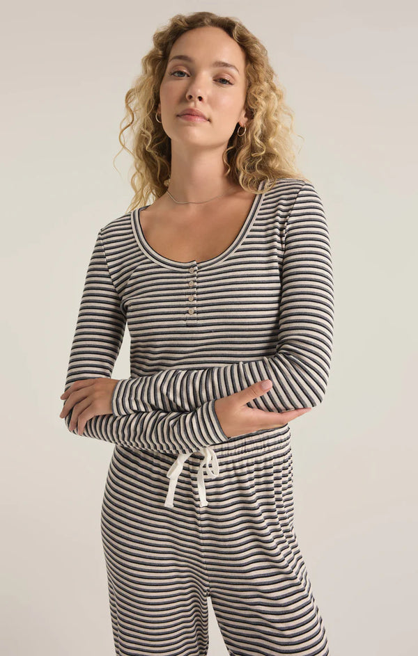 Constance Stripe LS Top