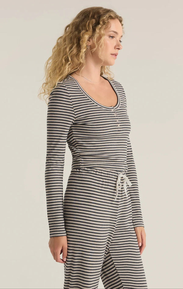 Constance Stripe LS Top